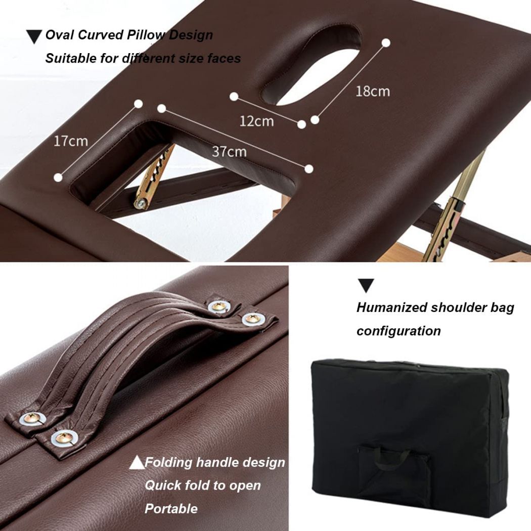 Beauty Salon Adjustable Folding Facial and Massage Bed 